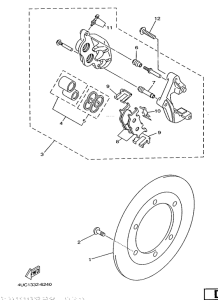 YP250 Front brake. caliper