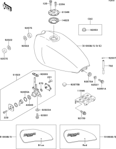 ZR550 Fuel tank(1 / 2)(zr550-b1 / b2)
