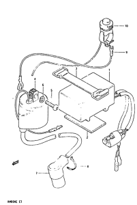 RM80 Cdi unit - ignition coil