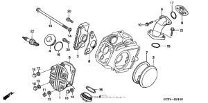 XR70R Крышка головки цилиндров