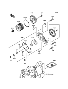 BX250 オイルポンプ