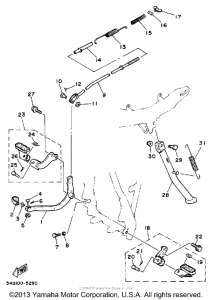 BW200S Stand - footrest
