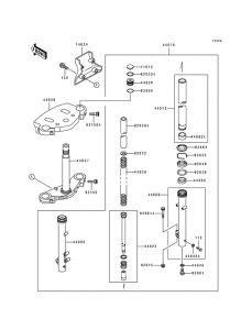 EN500 Вилка передней оси