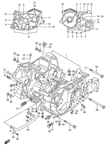 VS800 Картер двигателя