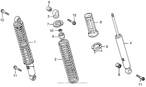 XL250 Задние амортизаторы