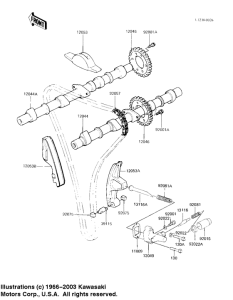 KZ1100 Camshafts / chain / tensioner