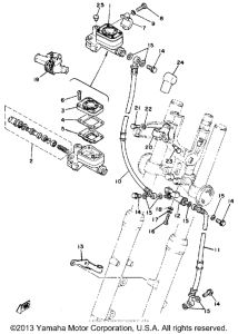 SR500H Главный тормозной цилиндр