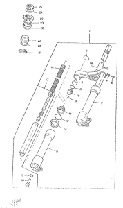 CW50RS Передняя вилка