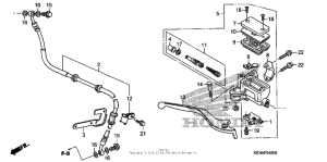 CMX250C Передний главный тормозной цилиндр