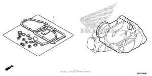 CRF70F Комплект прокладок