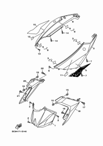YW125 Боковые обтекатели