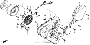 NX250 Крышка картера левая