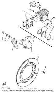 XJ900RK Задний суппорт