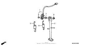 CB900F Подножка