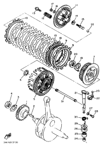 XT600 Сцепление