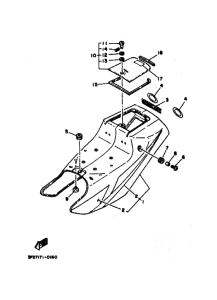 YSR50 YSR50A Боковая крышка