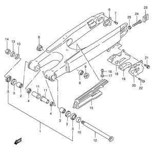 RM250 Маятник задний