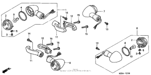 GL1500CD Front + rear turn signal