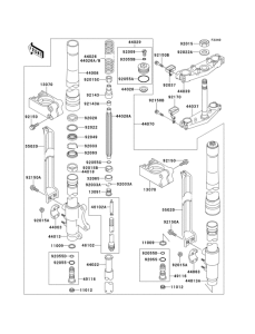 KX125 Front fork(1 / 2)