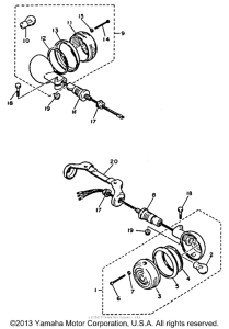 XV1100D Поворотники