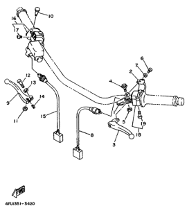 TDR125 Handle switch. lever