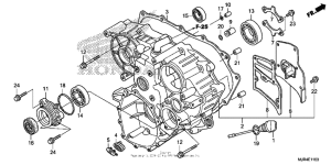 GL1800C Задний кожух картера