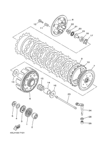 WR250Z Сцепление