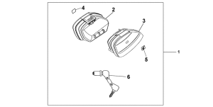 CBF600 (Naked, ABS) Narrow pannier set