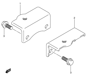 UE125 Подножки