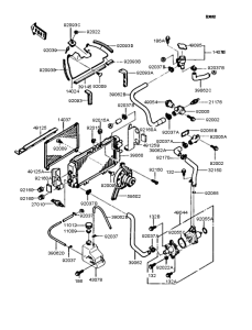 ZX400 Радиатор