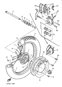 XTZ660 Переднее колесо