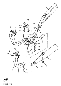 FJ1200 Выхлопная система