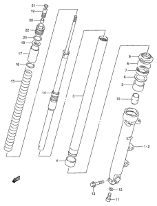 RF900 Передняя вилка