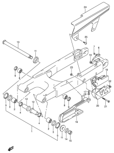DR-Z400 Маятник задний