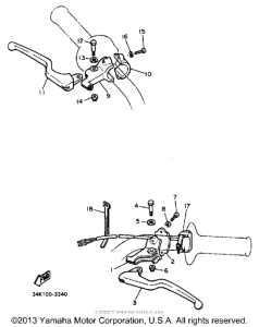 TT600K Handle switch-lever