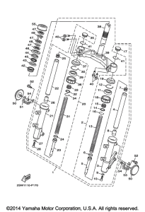 XC155 Передняя вилка