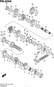 RM-Z250 Трансмиссия