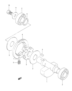 DR350 Балансир кривошипа