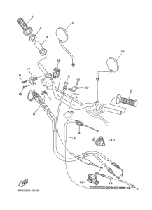 TW125 Manillar & cable