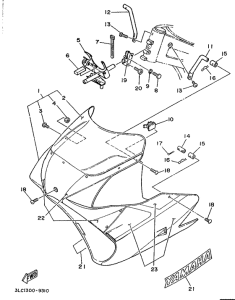 TZ250 Обтекатель 1