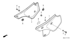 XR600R Боковая крышка