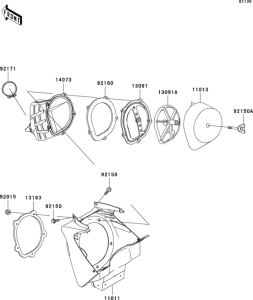 KX125 Воздушный фильтр