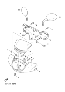 XC125FD Обтекатель 1