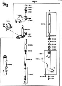 EN500 Передняя вилка