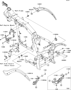 VN2000 Рама ,крепежные детали
