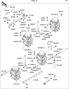 ZX1100 Carburetor(1 / 2)(zx1100-d1)