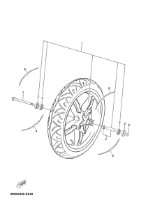 TZR50 Переднее колесо