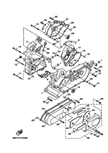XF50 XF50X Картер двигателя