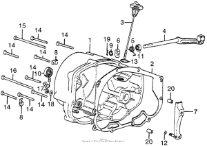 CB550 Крышка картера правая
