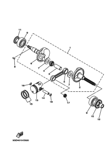 YV50H ｸﾗﾝｸｼﾔﾌﾄ & ﾋﾟｽﾄﾝ